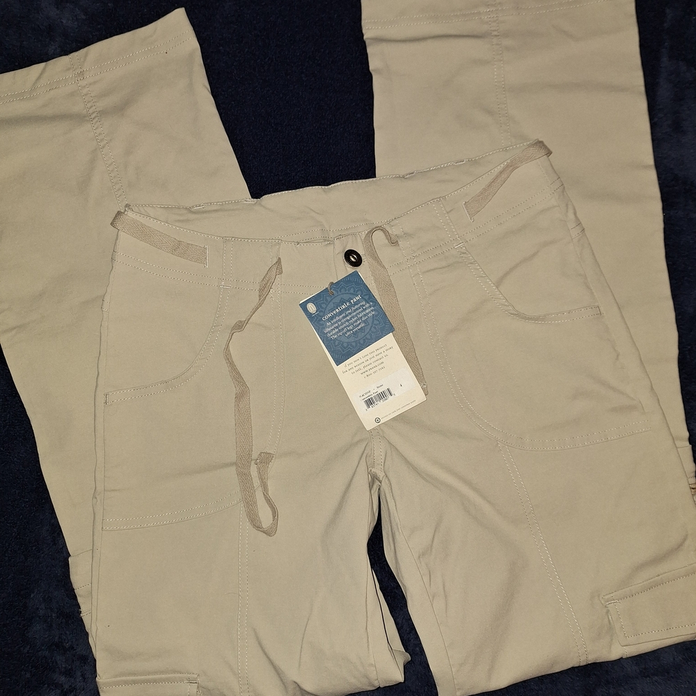 Prana Women's Tan Convertible Pants NWT